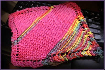 Pink Dishcloth