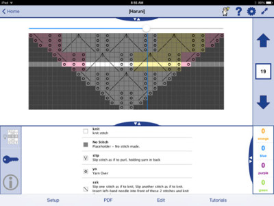 Knit Companion Chart and Key